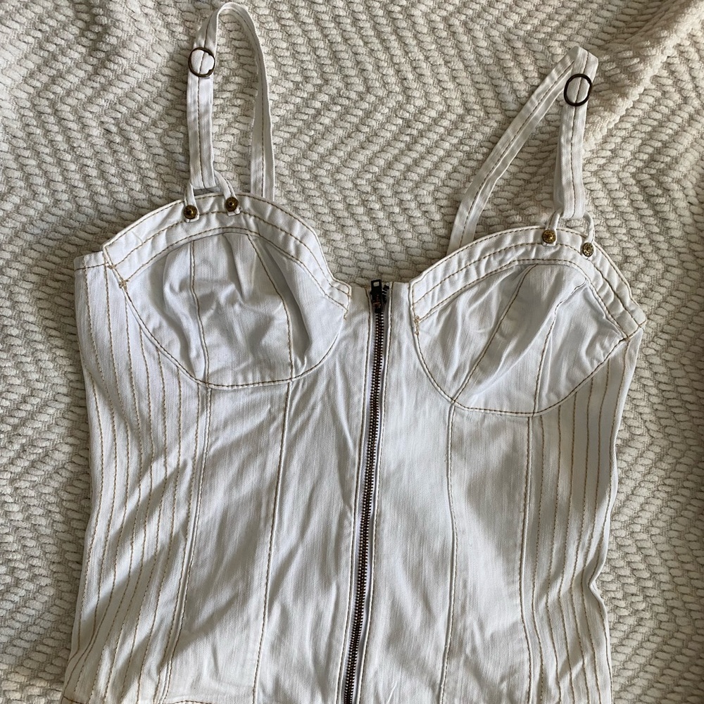 White Guess Corset